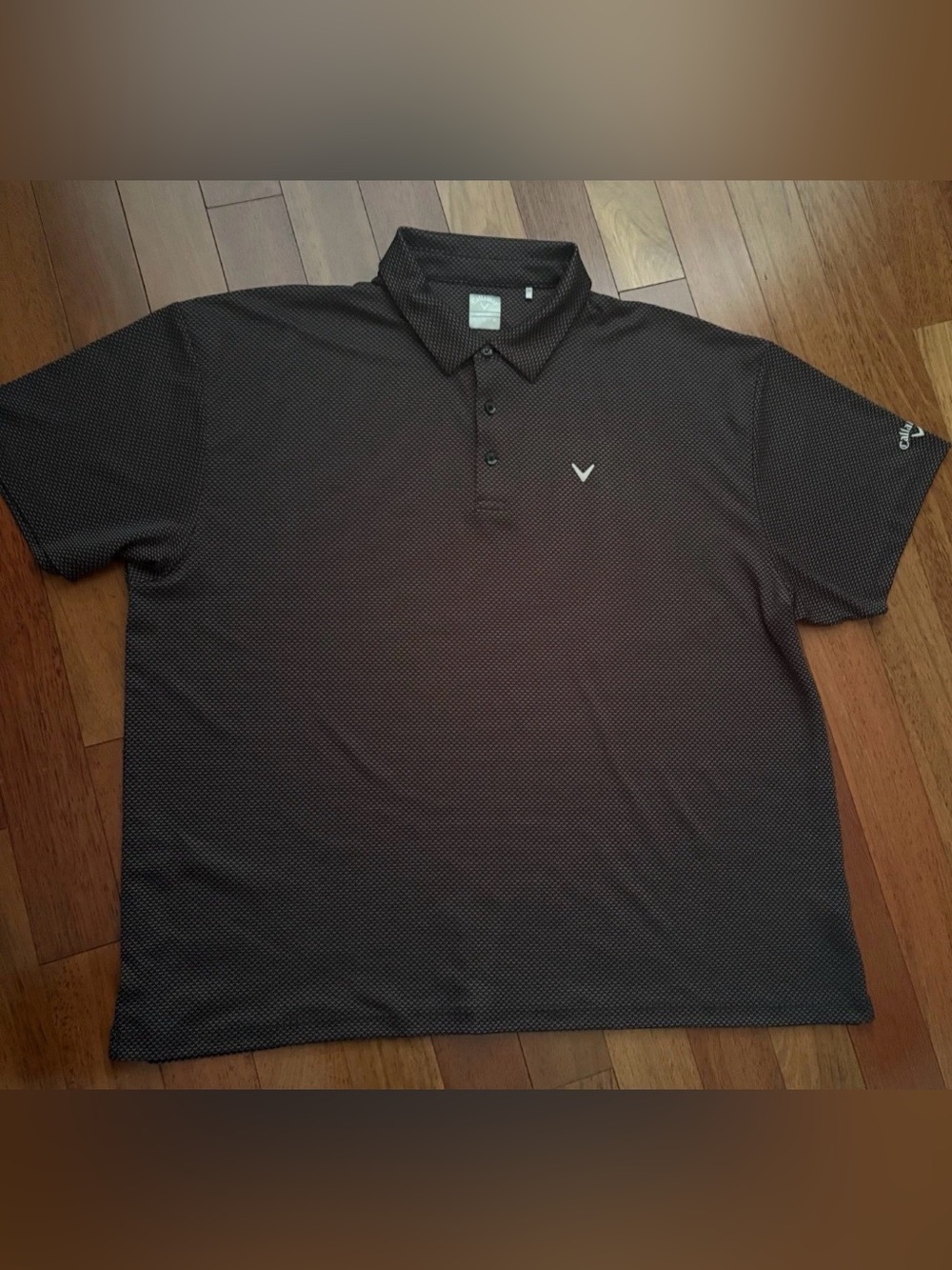 Callaway Opti-Dri Golf Polo Shirt Mens 2X Gray Short Sleeve Logo Print